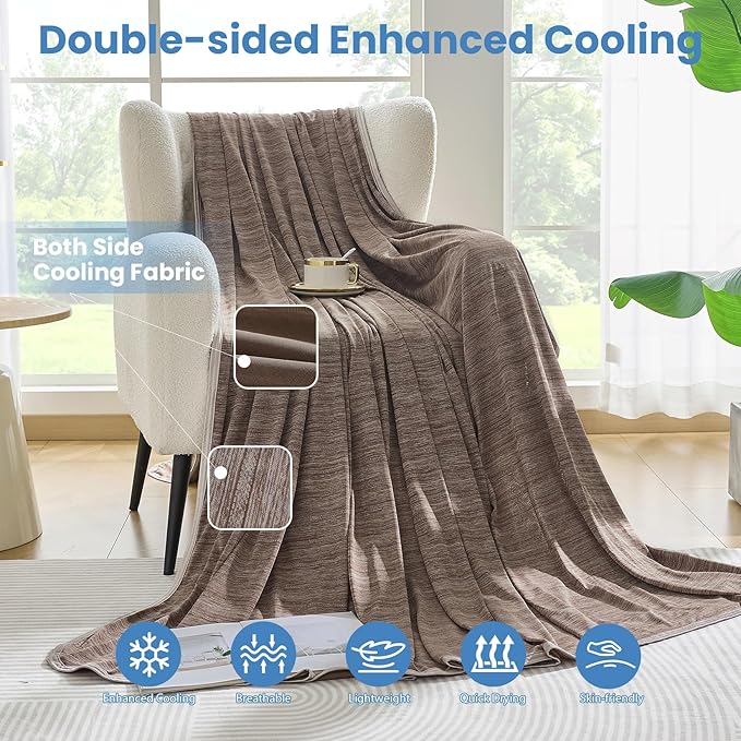 OIGAE Cooling Blanket for Hot Sleepers - Image 3