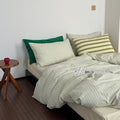 mixinni Vintage Geometric Striped Duvet Cover Set by mixinni