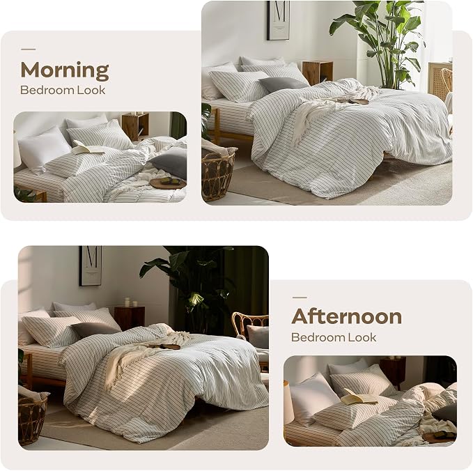 JELLYMONI Striped Duvet Cover Set - Image 6