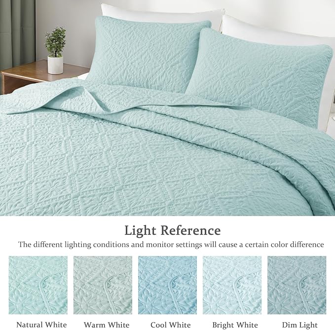 Exclusivo Mezcla Queen Quilt Bedding Set, Lightweight Soft Bedspreads Coverlets - Image 3