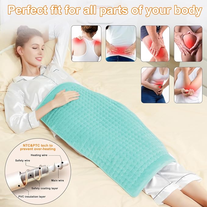 Deepsoon Heating Pad, Electric Heating Pads - Image 2