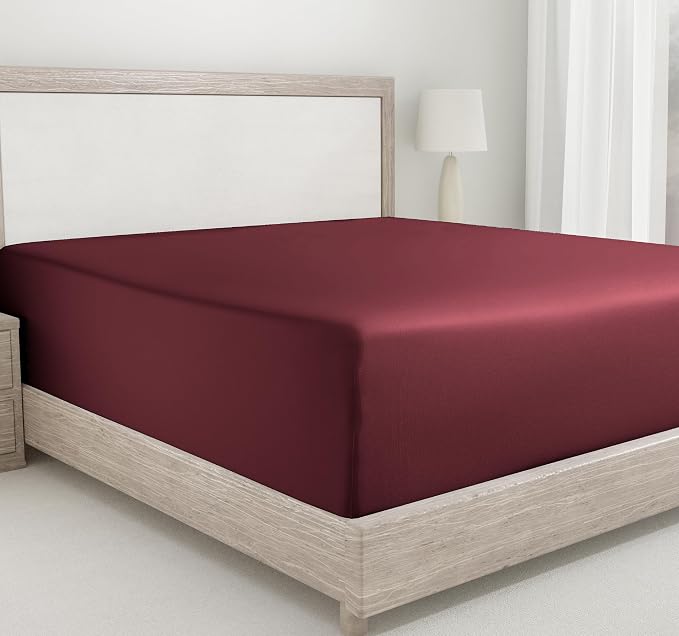 California Design Den Cotton Fitted Sheet Twin XL, Soft 400 Thread Count 100% by CaliforniaDesignDen