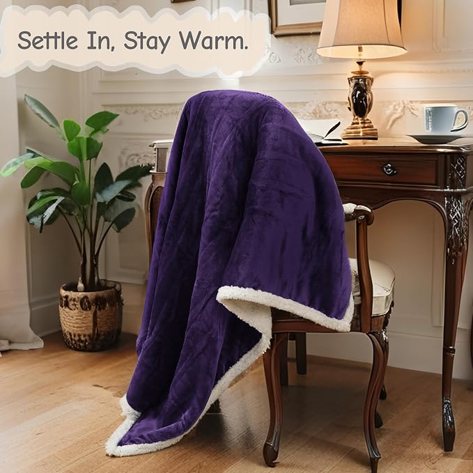 Electric Heated Blanket Throw Size 50"x60", Soft Flannel - Image 4