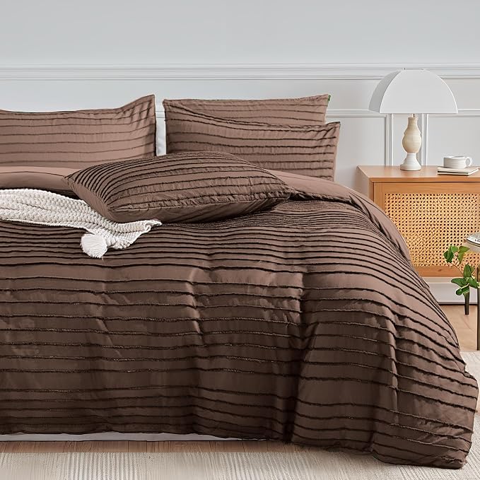 NEXHOME PRO Duvet Cover Queen, 3 Pieces Boho Tufted Duvet Cover Set, Soft and by NEXHOMEPRO