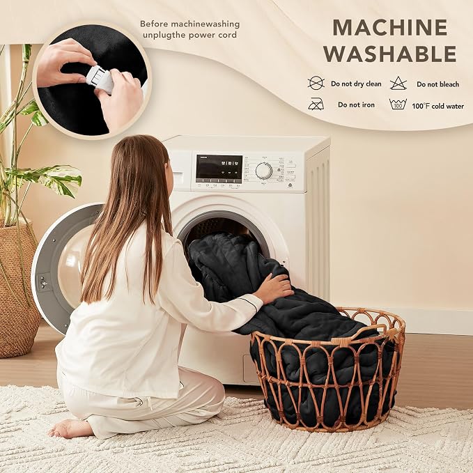 Homemate Electric Heated Blanket Full Size - Image 7
