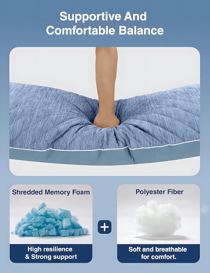 ZonLi Cooling Body Pillow for Adults Side Sleeper & Pregnancy - Image 7