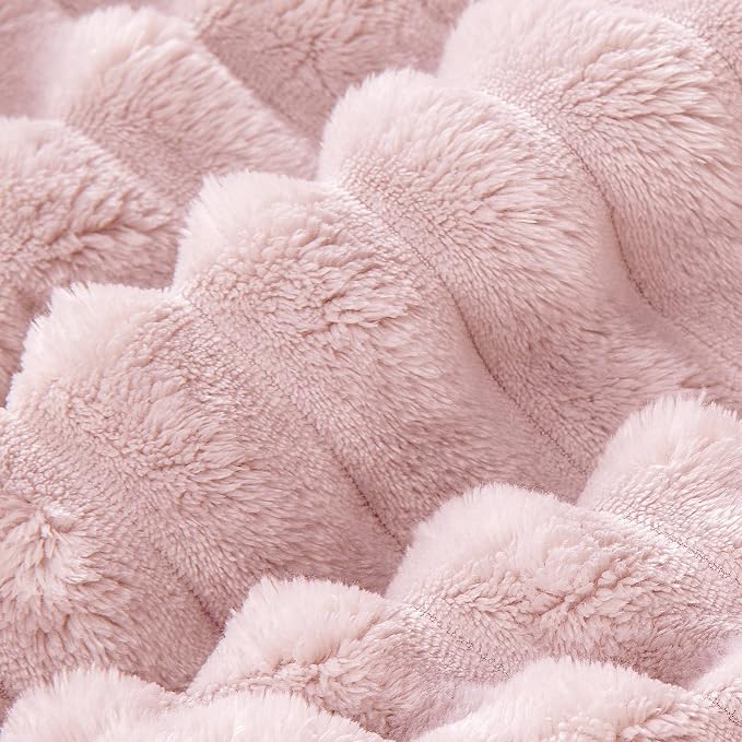 BEDELITE Fleece Twin Comforter Set -Super Soft & Warm Fluffy Pink Bedding - Image 8