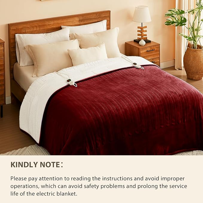 Homemate Electric Heated Blanket Full - Image 8