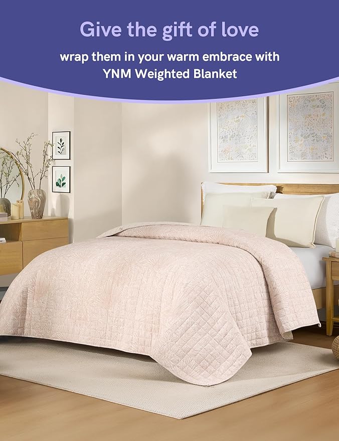 YnM King Size Linen Weighted Blanket - Image 4