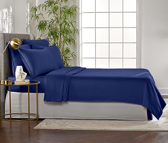 Pure Bamboo King Sheets, Genuine 100% Organic Viscose Derived from Bamboo Bed - Image 4