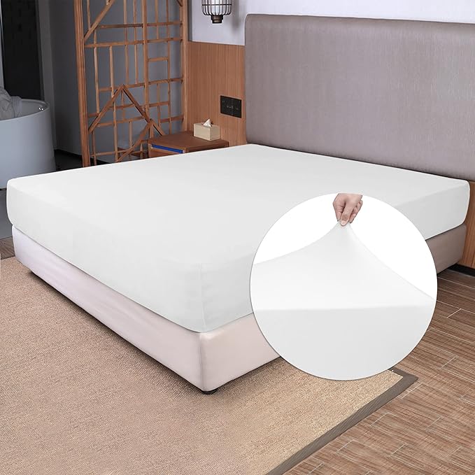 Soft Stretch Queen Size Fitted Sheet Only by NYHOME