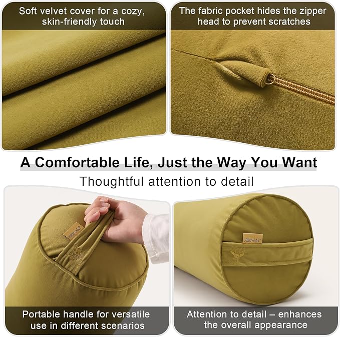 Body Pillow for Adults, Long Round Pillow, Big Cylindrical Pillow, Large Full - Image 5