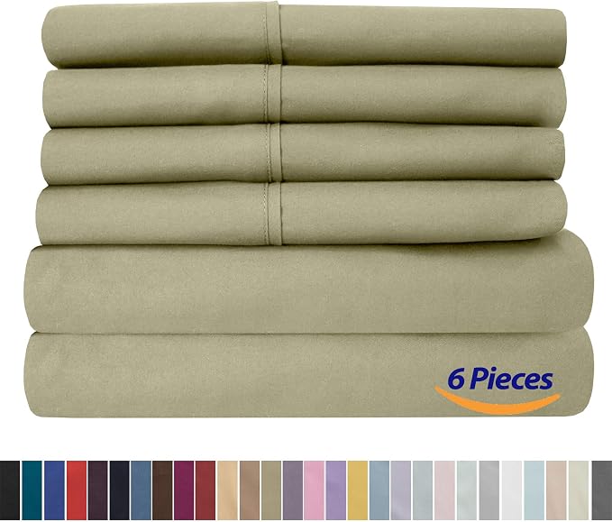 Sweet Home Collection 6 Piece 1500 Supreme Collection Brushed Microfiber Deep - Image 6