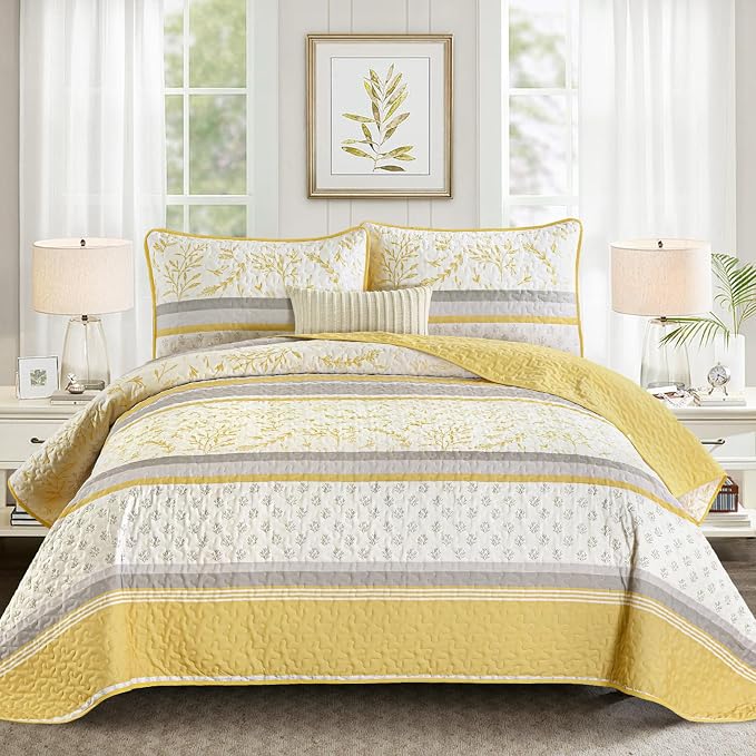DJY Striped Quilt Set King Size by HOME
