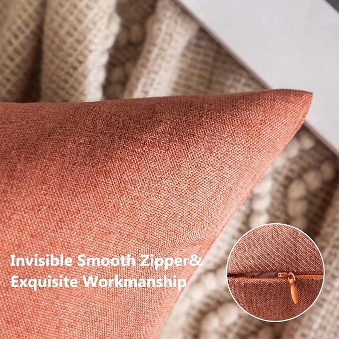 MIULEE Pack of 2 Decorative Outdoor Solid Waterproof Throw Pillow Covers Spring - Image 2