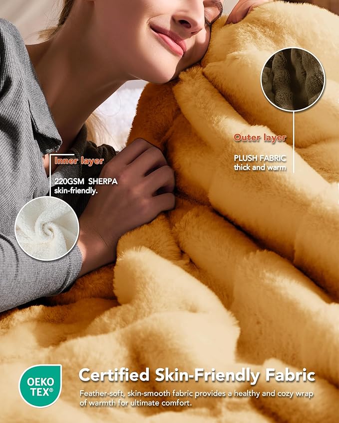 Homemate Electric Heated Throw Blanket - Image 5