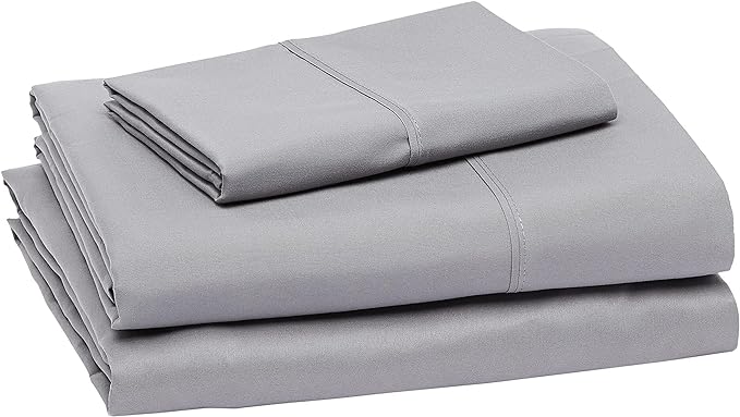 Amazon Basics Lightweight Breathable Brushed Microfiber 3-Piece Bed Sheet Set - Image 2