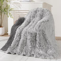 Wemore Shaggy Long Fur Faux Fur Weighted Blanket, Cozy and Plush Sherpa Long by WemoreDirect