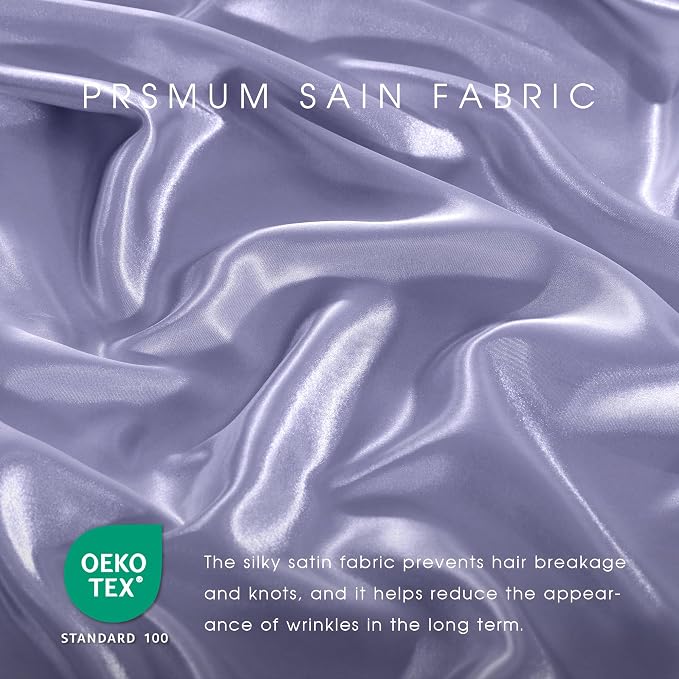 FreshCulture Satin Sheets Queen Size Bed Set- 4 Piece Luxury Soft Silky Queen - Image 5