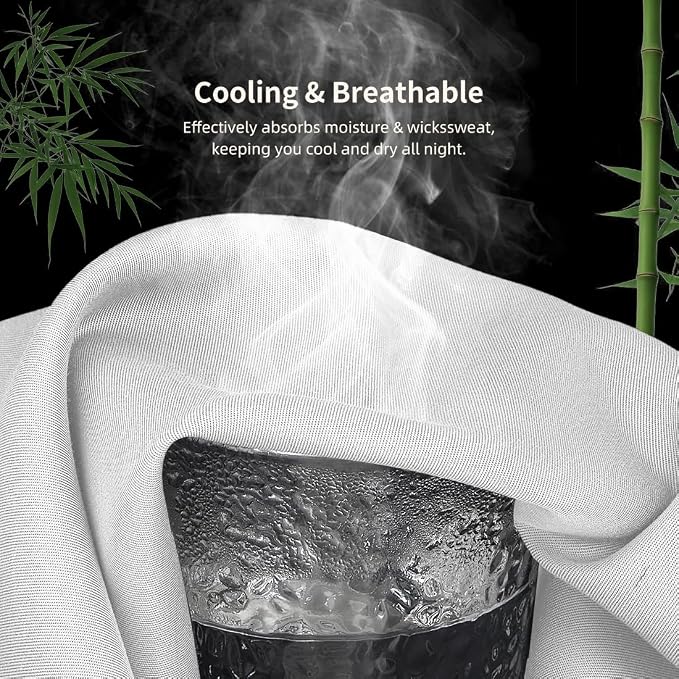 King Pillowcases, Cooling Viscose from Bamboo Pillow Covers - Image 4