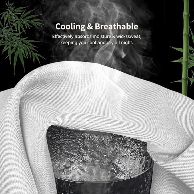 Standard Pillowcases, Cooling Viscose from Bamboo Pillow Covers - Image 4