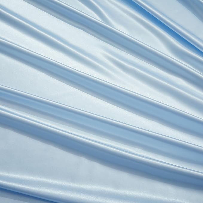 Light Blue Satin Pillowcases - Image 6
