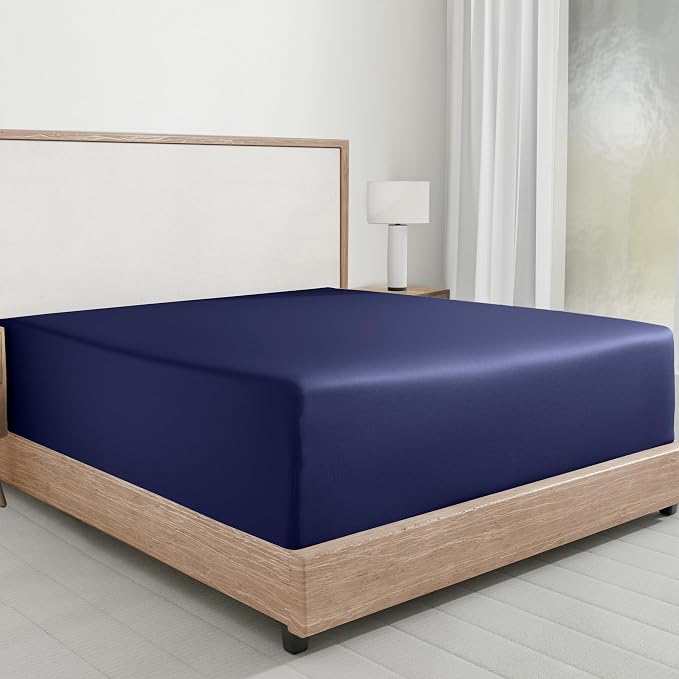 California Design Den 100% Cotton Mattress Fitted Sheet Only, No Pop-Off Elastic by CaliforniaDesignDen