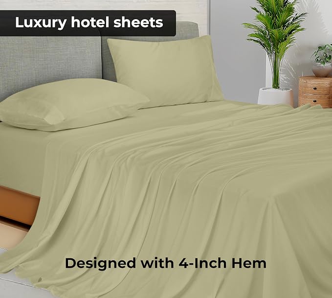 Royale Linens 2 Pack Bulk Flat Sheet Set - Image 3