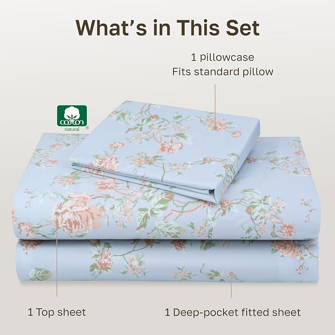 California Design Den Soft 100% Cotton Bed Sheets Twin XL Set, 400 Thread Count - Image 4