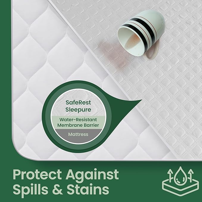 SafeRest Waterproof Twin XL Size Mattress Protector - Image 2