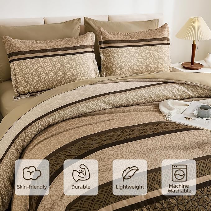 WONGS BEDDING Twin Comforter Set 6 Pieces, Soft Lightweight Micorfiber Bedding - Image 5