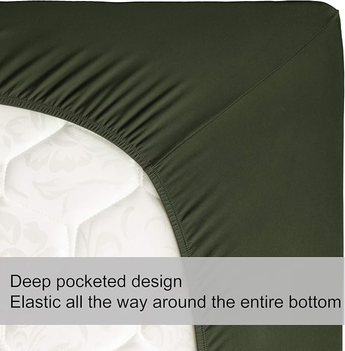 Soft Stretch Full Size Fitted Sheet Only - Image 5