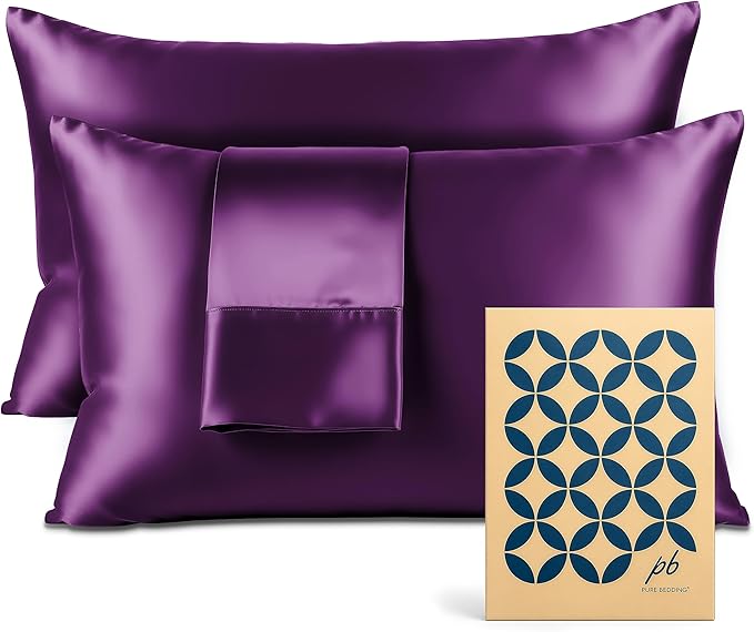 Pure Bedding Satin Pillowcase 2 Pack by PureBedding