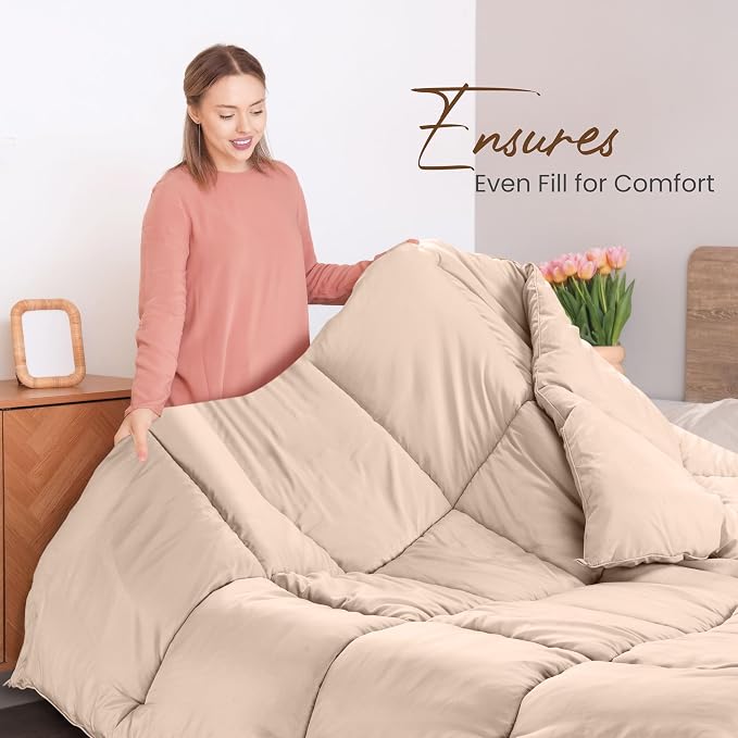 Utopia Bedding Comforters Queen Size, All Season Duvet Insert, Down Alternative - Image 4