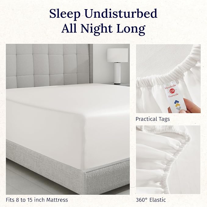 Luxuriously Soft 100% Cotton Fitted Sheet Twin Only - Image 6