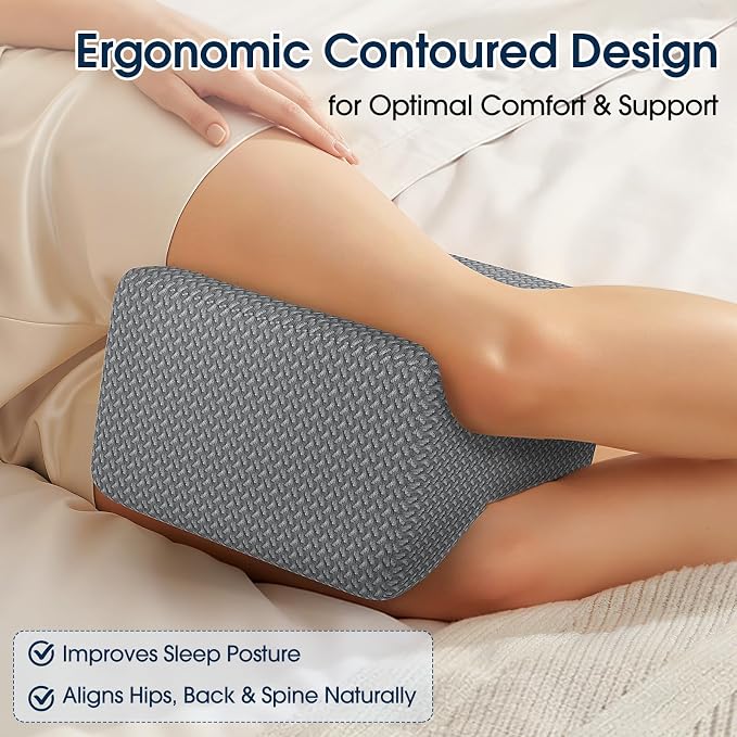 BlissTrends Memory Foam Knee Pillow, Knee Pillow - Image 3