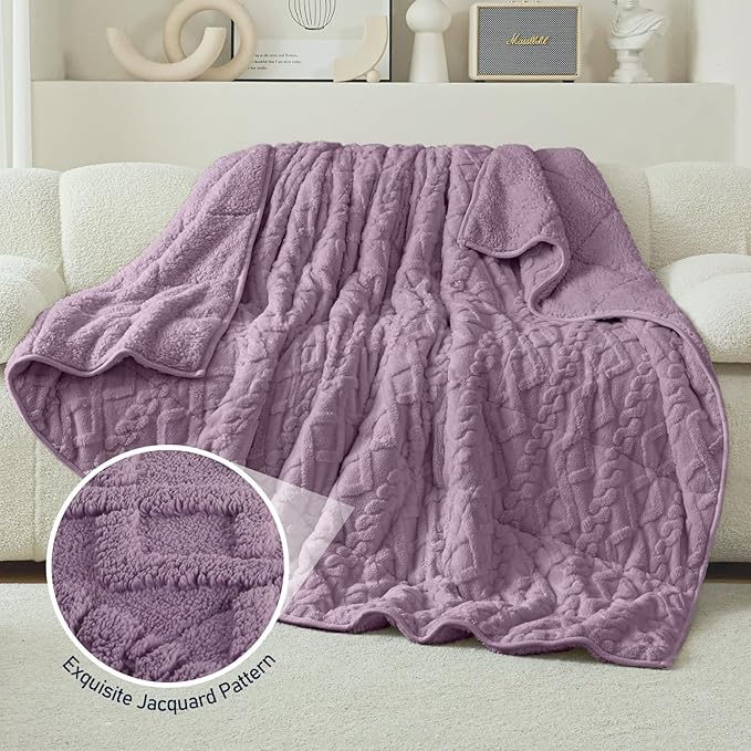 Wemore Weighted Blanket for Adults Twin Size 15 lbs, Dual Sided Soft Fuzzy - Image 5