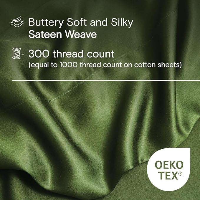 DOZ Sheet Set, 100% Viscose derived from Bamboo, Organically Grown, Buttery Soft - Image 3