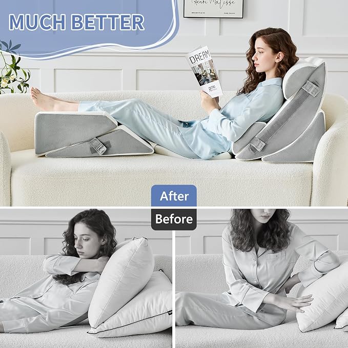 Yojoker 9PCS Orthopedic Bed Wedge Pillow Set - Image 9