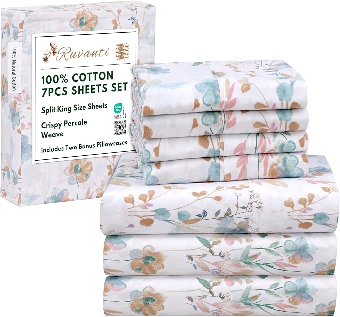 RUVANTI 7 Pcs Cotton Sheets - Image 8
