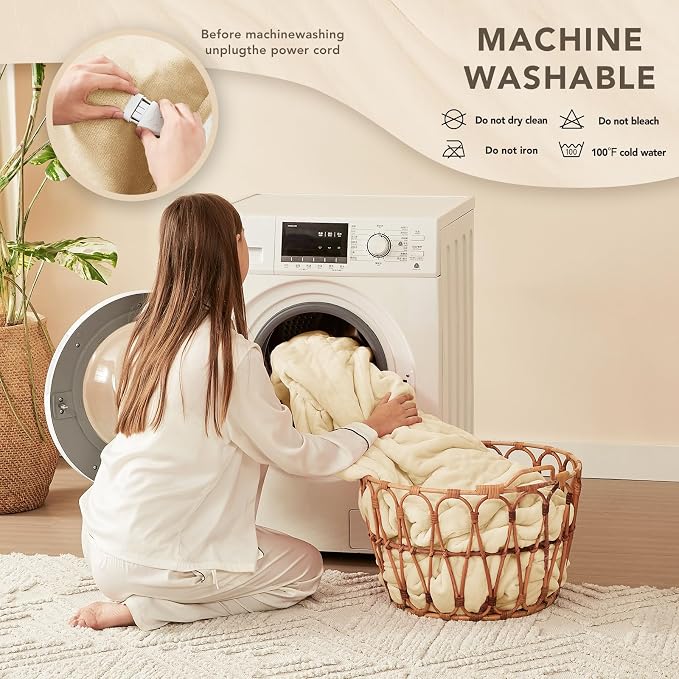 Homemate Electric Heated Blanket Queen Size - Image 7