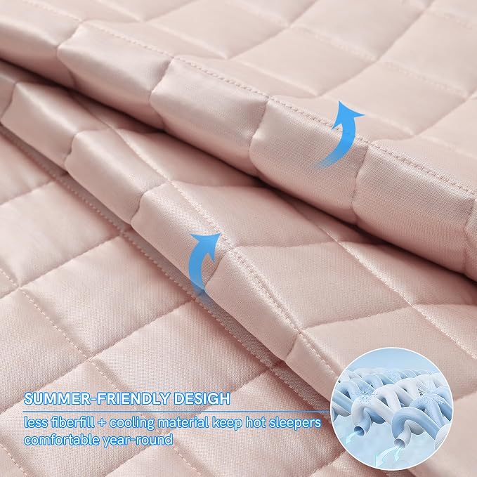 YnM Cooling Weighted Blanket for Adults, 20lbs Heavy Bed Throw Comforter - Image 3