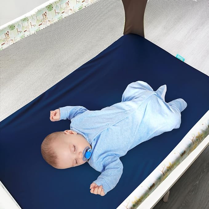 Biloban Pack and Play Sheets Fitted, 2 Pack Pack and Play Sheet Fits - Image 2