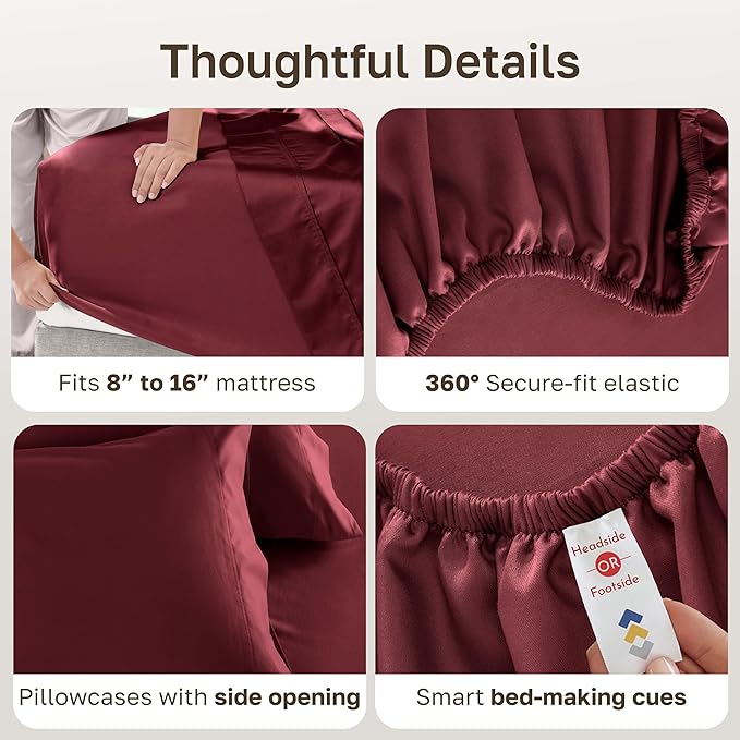 California Design Den Full Size Bed Sheets Set - Image 5