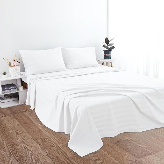 Cotton Queen Sheet Only, 600 Thread Count 100% Egyptian Cotton Top Sheet 1Pcs - Image 5