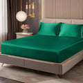 BEDELITE Satin Fitted Sheet and Pillowcases Set, Luxury Soft Similar to Silk by BEDELITE