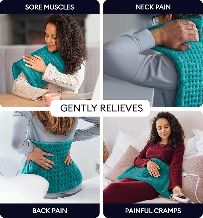 GENIANI Electric Heating Pad for Back Pain & Cramps Relief, Electric Throw - Image 2
