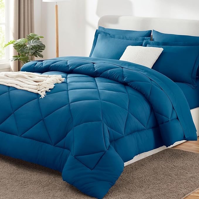 CozyLux Queen Comforter Set Teal by CozyLux