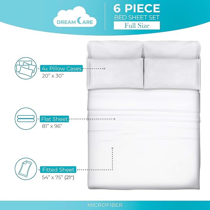 DREAMCARE Full Size Bed Sheet Set - Image 4