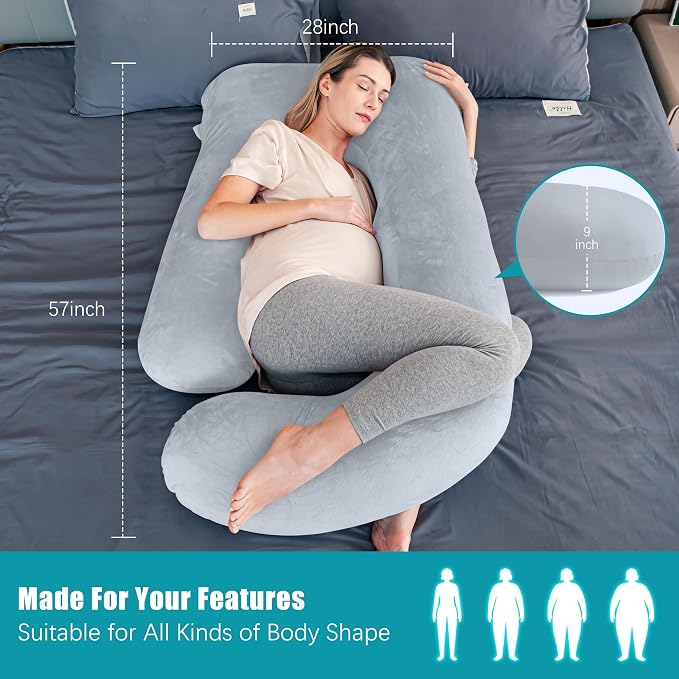 Cute Castle Pregnancy Pillows, Soft U-Shape Maternity Pillow - Image 3
